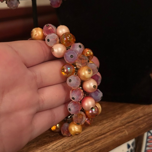 Vintage Rare & HTF Vogue Cherry Glass Necklace, Bracelet, and Earrings Set - Picture 4 of 12